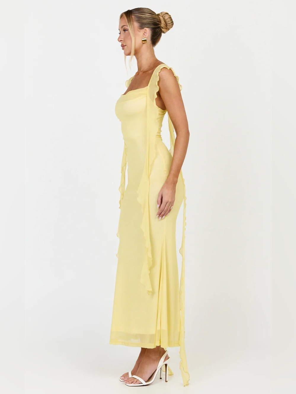 NWT - Showpo. Rosha Midi Dress in Butter - Size 8 - Picture 5 of 11